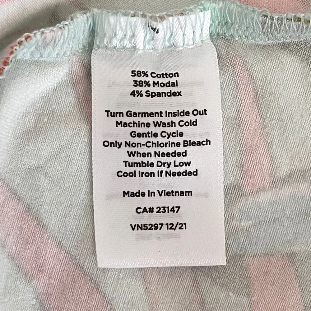Talbots Coastal Tropical Parrot Floral Size M V-Neck A-Line Maxi Pullover Dress - Picture 10 of 11